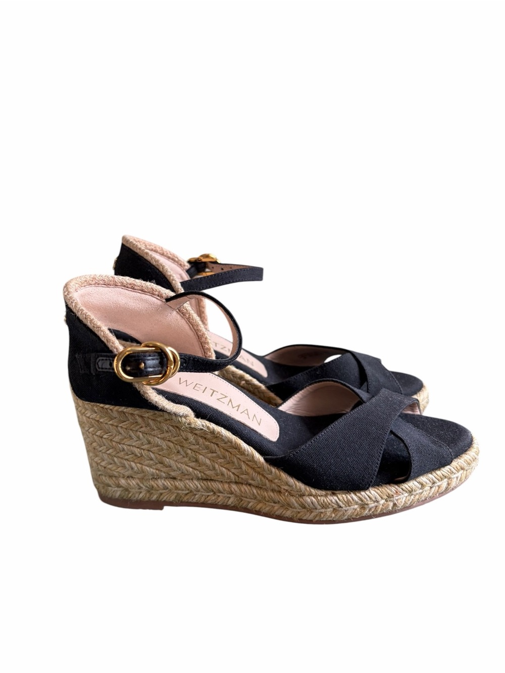 Stuart Weitzman NWT Mirela Espadrille Wedge Sandal Size 6 - Picture 3 of 7